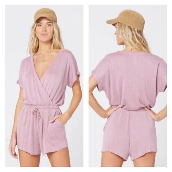 l*space Pants - NWT L*Space Great Escape Romper in Dusty Rose S